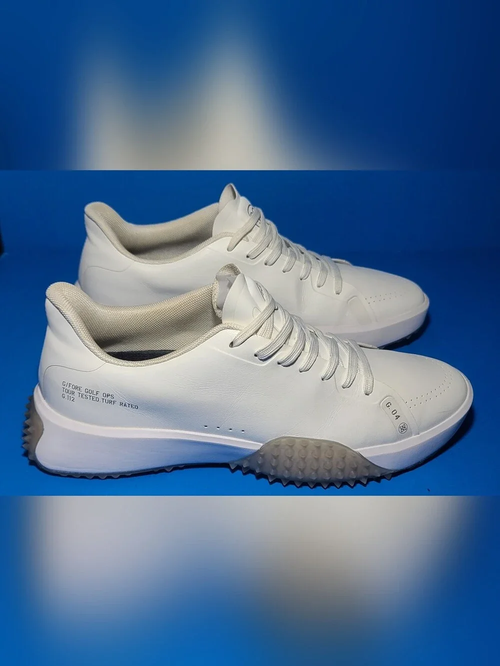 G/Fore Fore G4 G.112 Disruptor Men's White Leather Golf Sneaker ⛳️ US 11.5 ⛳️ - Picture 2 of 9